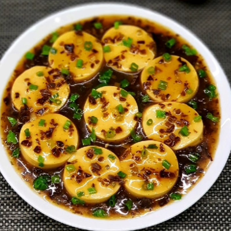 Bước 3 Thành phẩm Đậu hũ non sốt nấm đông cô và nấm mèo