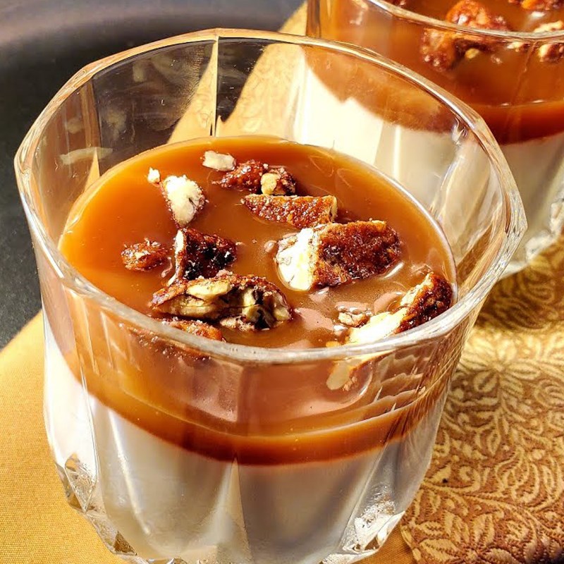 Bước 5 Thành phẩm Panna cotta sốt caramel