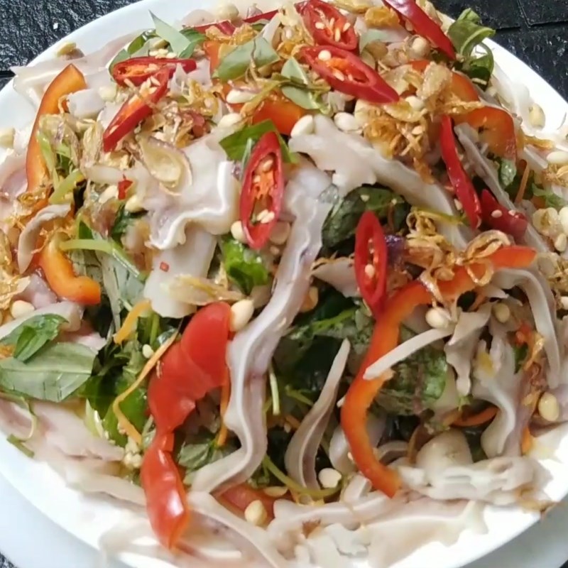 Bước 5 Thành phẩm Gỏi rau càng cua tai heo