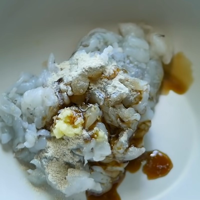 Bước 3 Làm nhân bánh Bánh cuốn nhân tôm
