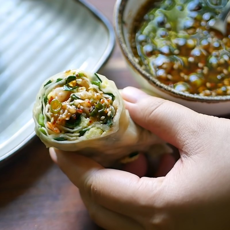 Bước 7 Thành phẩm Bánh cuốn nhân tôm