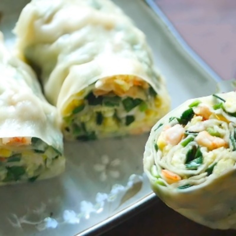 Bước 7 Thành phẩm Bánh cuốn nhân tôm