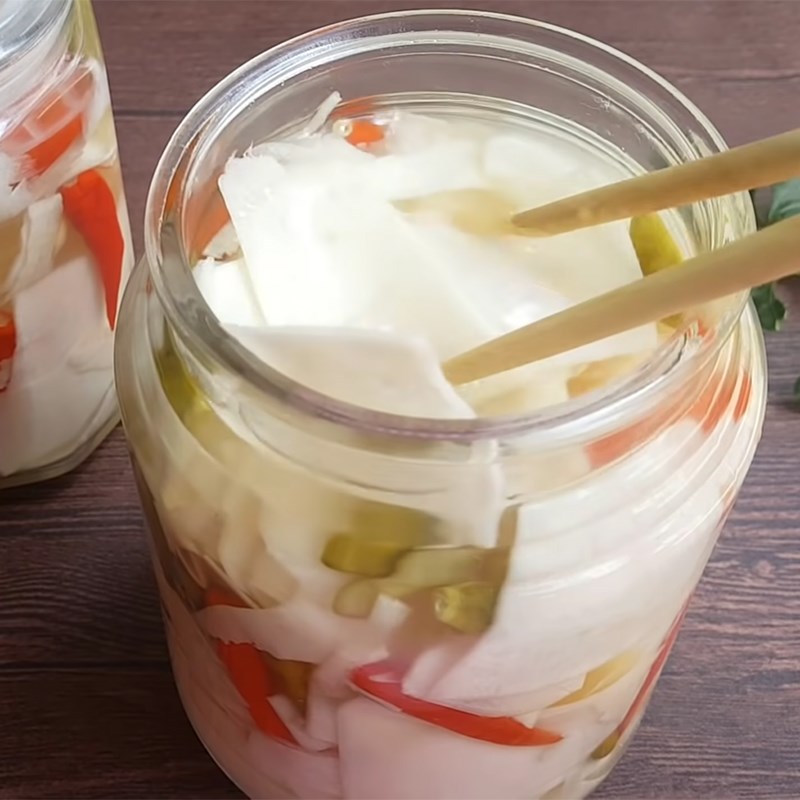 Bước 4 Thành phẩm Măng chua tỏi ớt