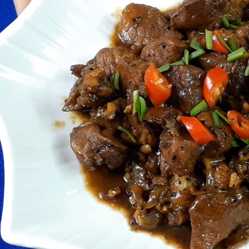 Bước 4 Thành phẩm Thịt nạc kho tiêu
