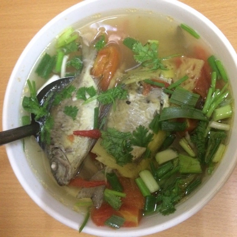 Bước 4 Thành phẩm Canh cá kình nấu ngót