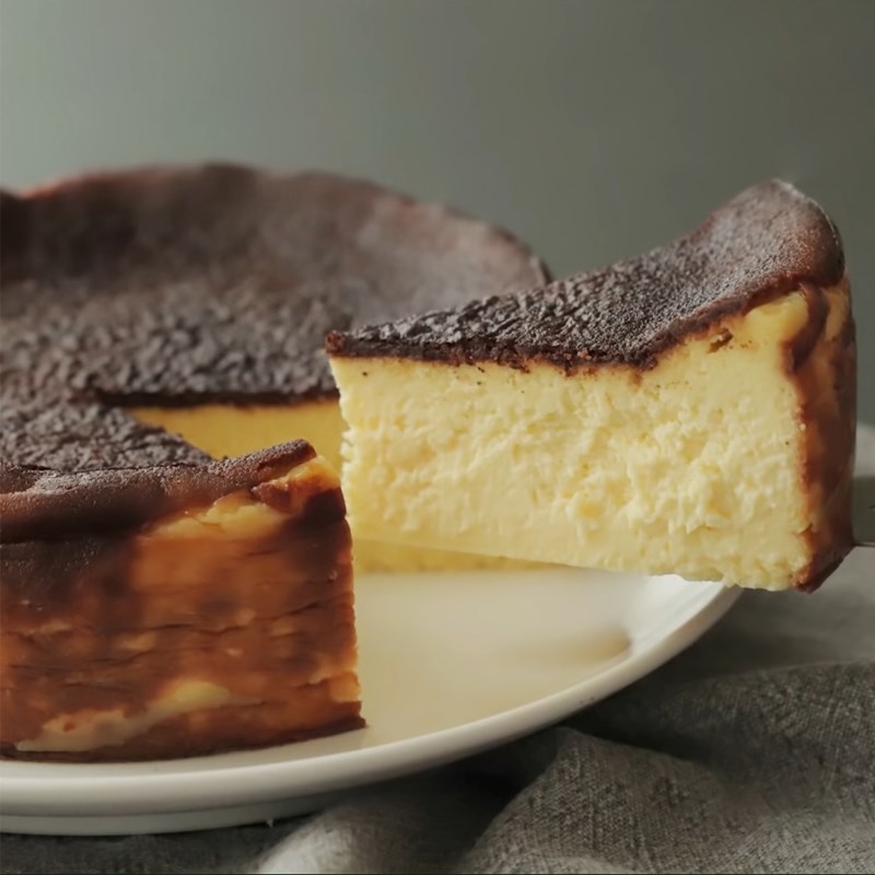 Bước 4 Thành phẩm Bánh kem phô mai cháy - Basque Burnt Cheese