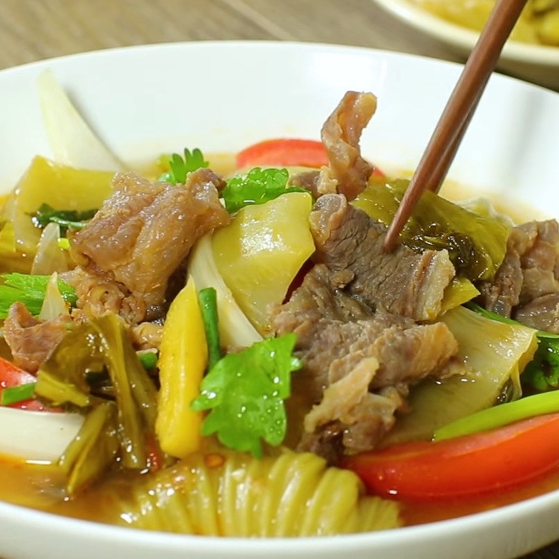 Bước 5 Thành phẩm Gân bò kho dưa chua