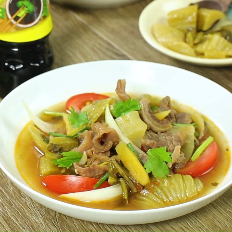Bước 5 Thành phẩm Gân bò kho dưa chua