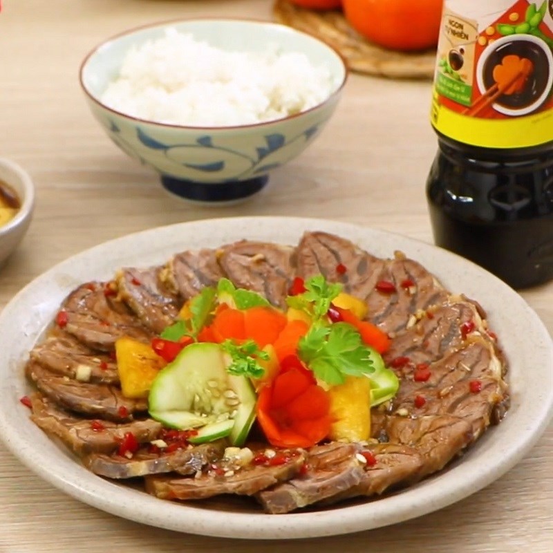 Bước 6 Thành phẩm Bắp bò ngâm nước tương
