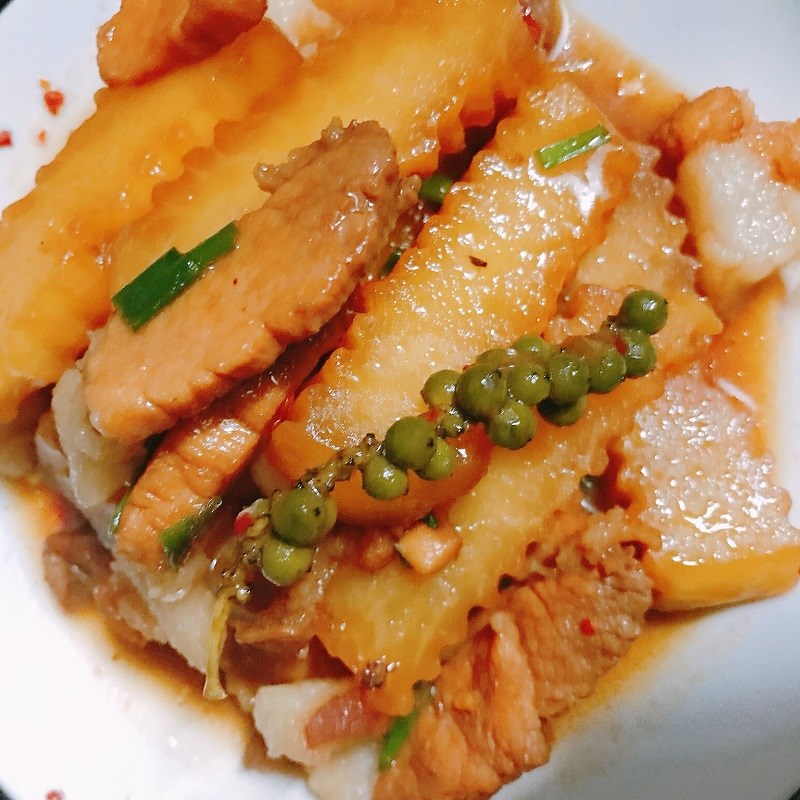 Bước 4 Thành phẩm Thịt kho su hào