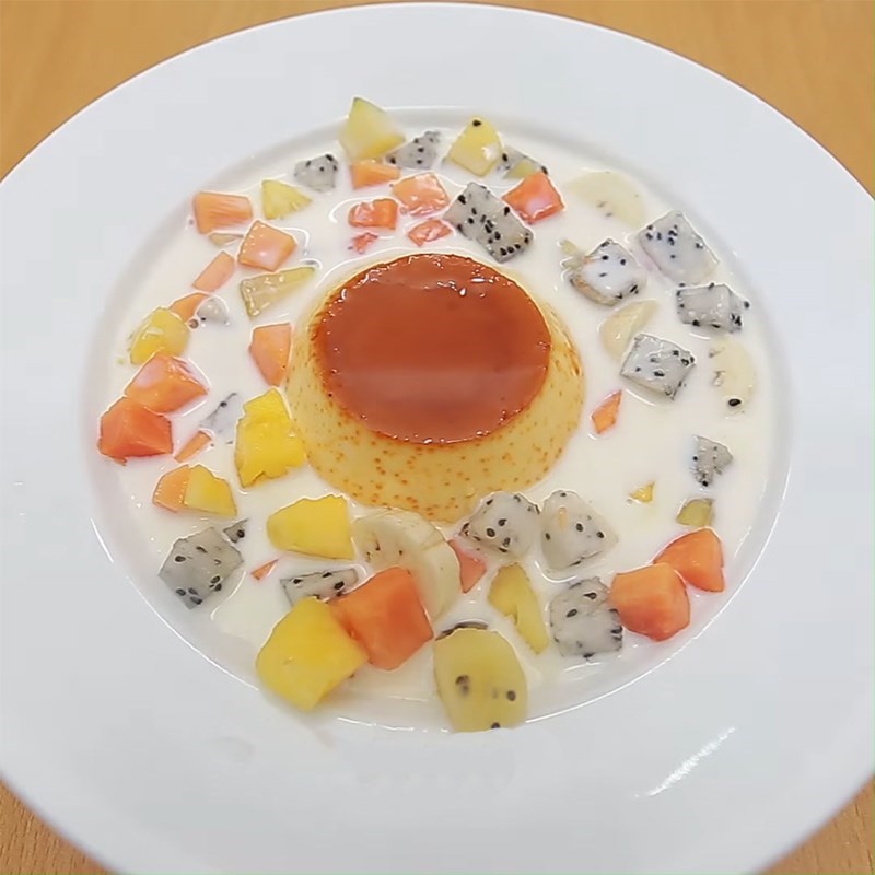 Bước 4 Thành phẩm Chè caramen hoa quả