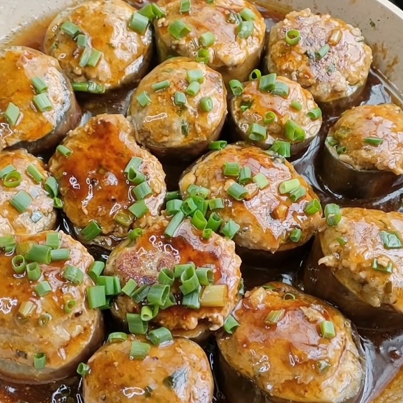 Bước 6 Thành phẩm Cà tím nhồi thịt kho