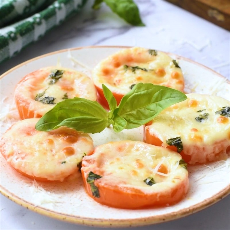 Bước 4 Thành phẩm Cà chua nướng phô mai