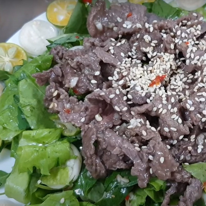 Bước 7 Thành phẩm Gỏi bò cà pháo