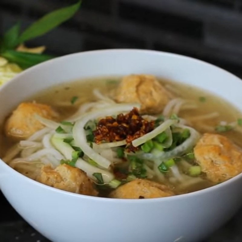 Bước 7 Thành phẩm Bún chả cua Huế