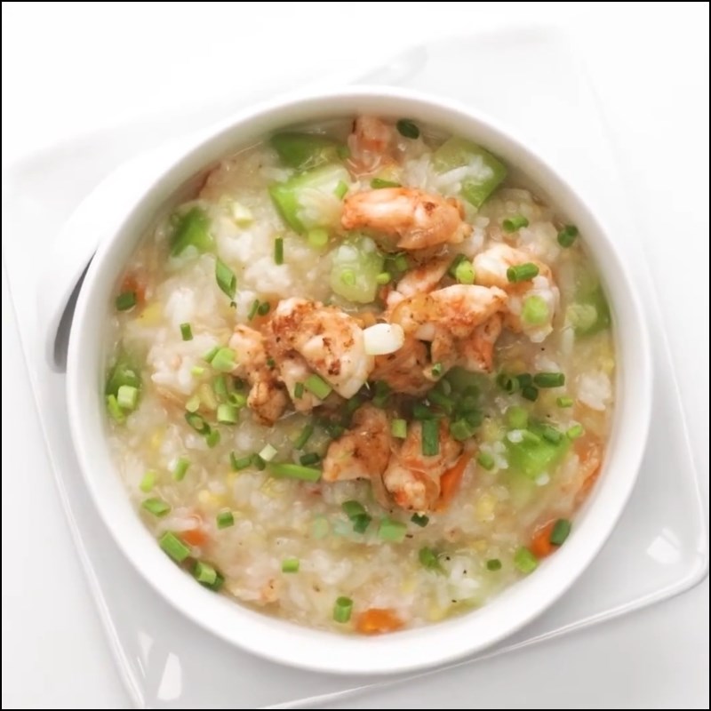 Bước 6 Thành phẩm Cháo tôm bí xanh