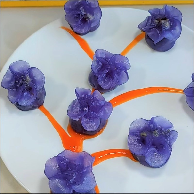 Bước 7 Thành phẩm Há cảo hoa hồng nhân chay