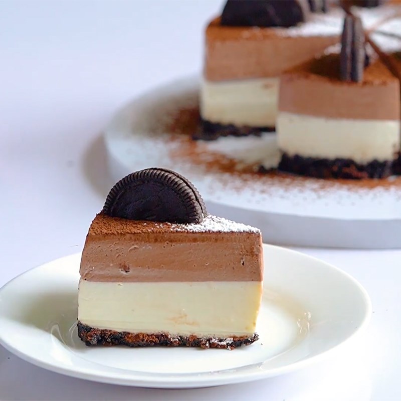 Bước 6 Thành phẩm Cheesecake cà phê oreo