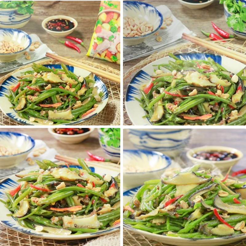 Bước 4 Thành phẩm Ốc giác xào rau muống
