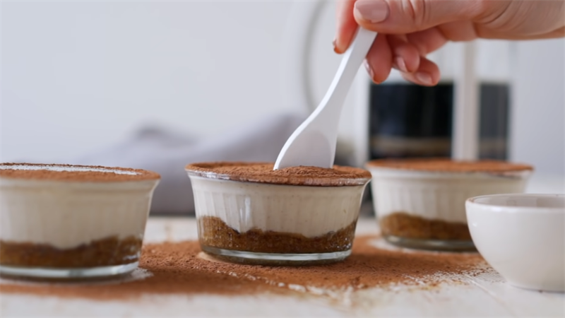 Bước 4 Thành phẩm Bánh tiramisu đậu hũ