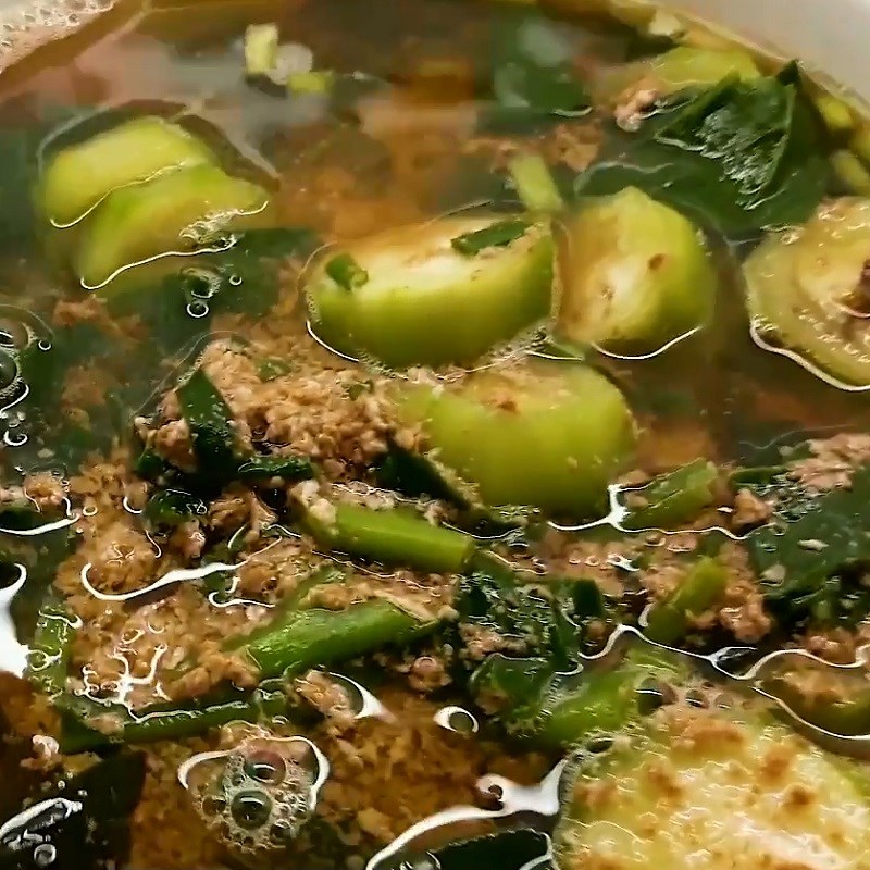 Bước 4 Thành phẩm Canh riêu cua nấu tập tàng