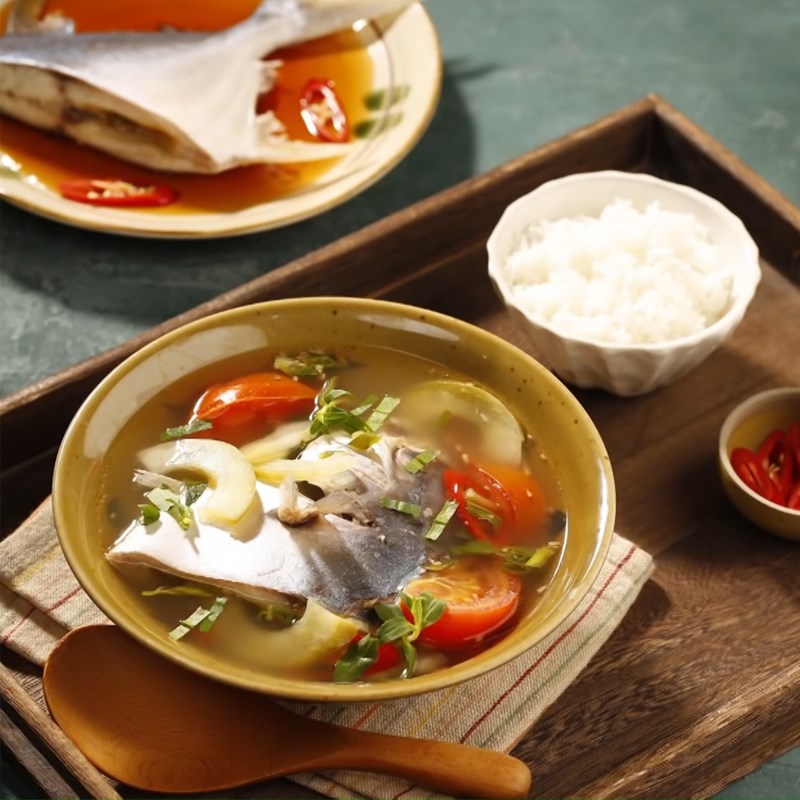 Bước 5 Thành phẩm Canh cá chim dưa muối