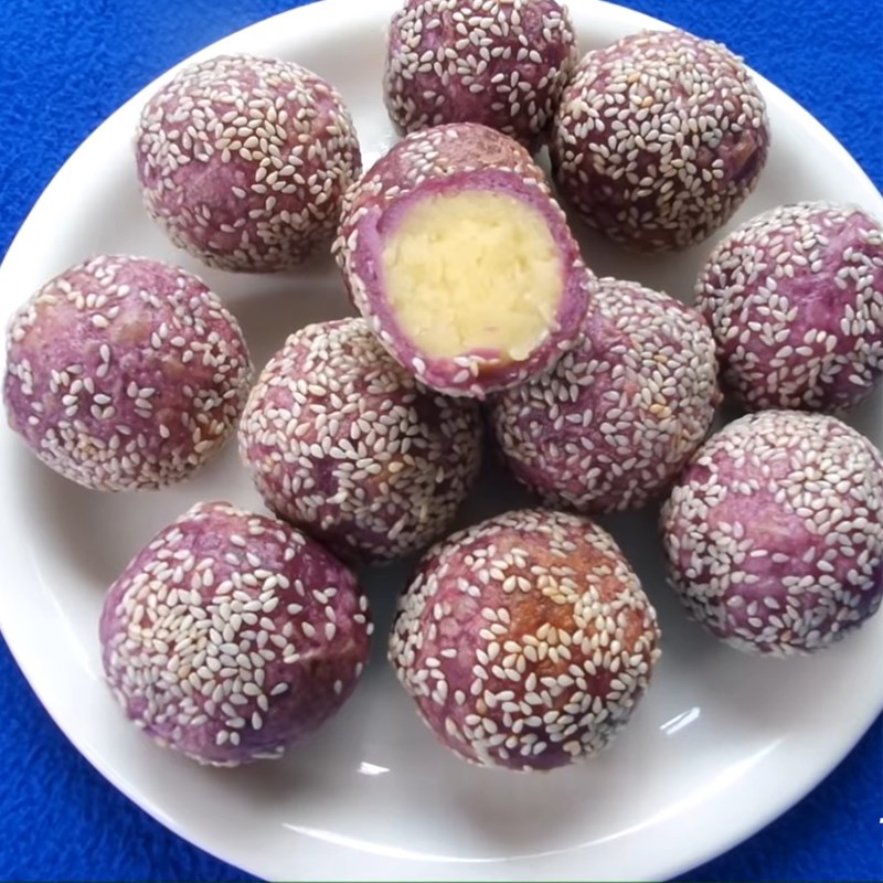 Bước 7 Thành phẩm Bánh khoai lang tím nhân đậu xanh