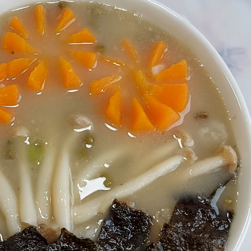 Bước 5 Thành phẩm Cháo đậu xanh chay nấm