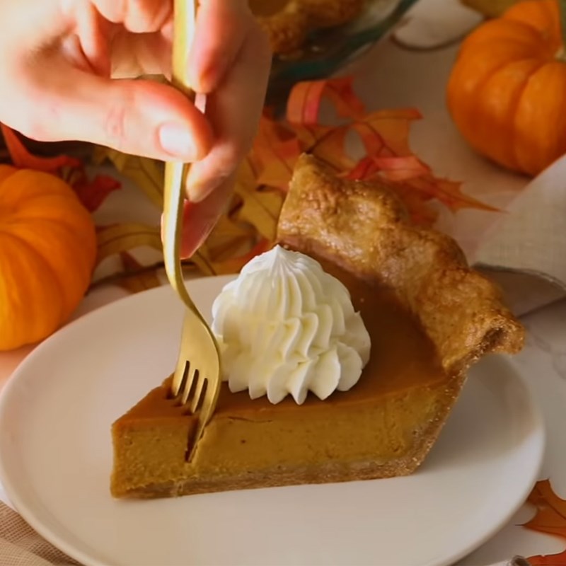 Bước 7 Thành phẩm Bánh bí đỏ (Pumpkin pie)