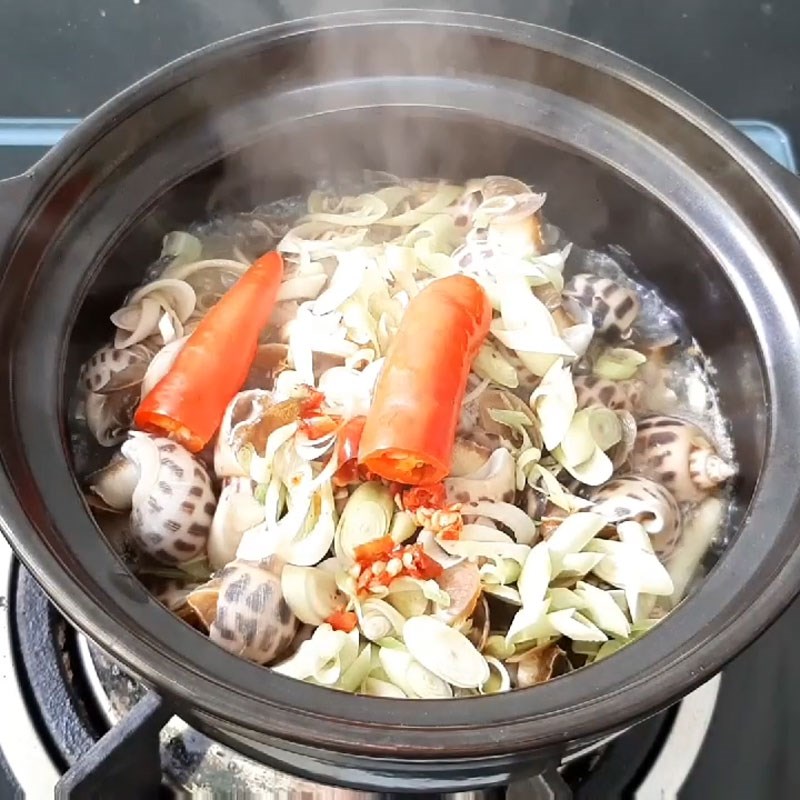 Bước 3 Thành phẩm Ốc hương hấp sả