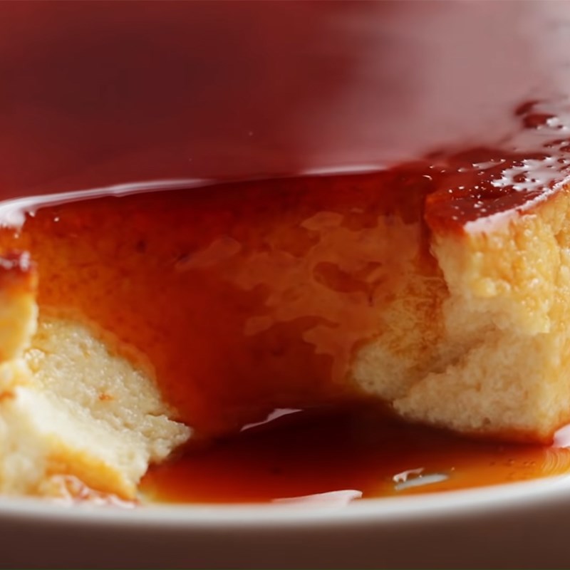 Bước 7 Thành phẩm Pudding caramel bánh mì