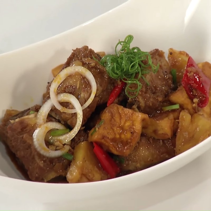 Bước 5 Thành phẩm Sườn kho đậu hũ