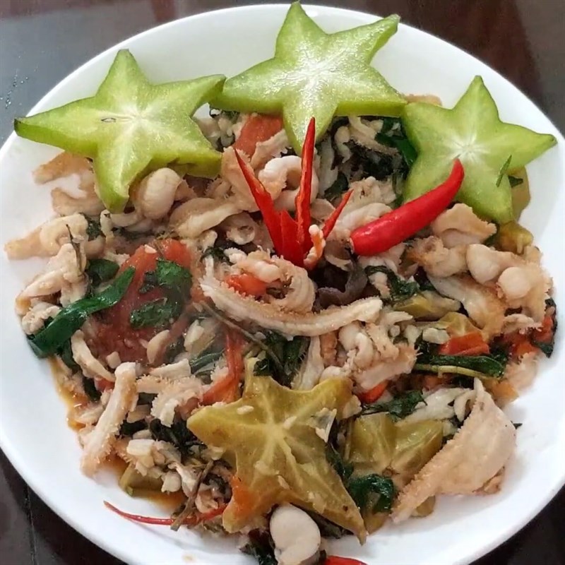 Bước 4 Thành phẩm Lòng bò xào khế