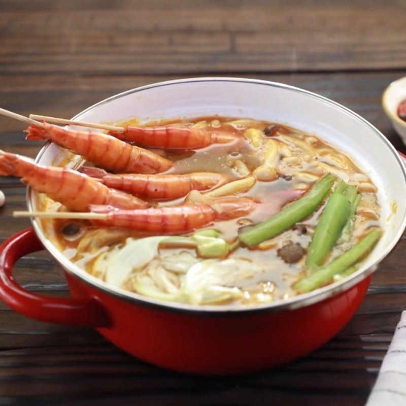 Bước 3 Thành phẩm Lẩu tôm càng chua cay
