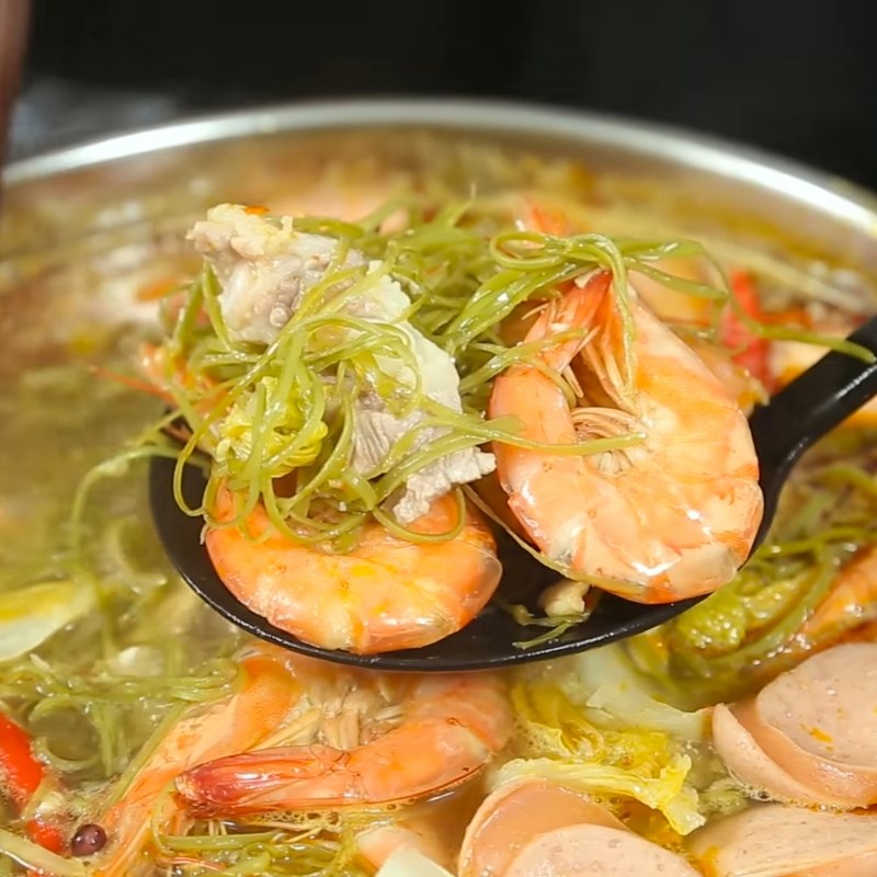Bước 4 Thành phẩm Lẩu tôm chua cay