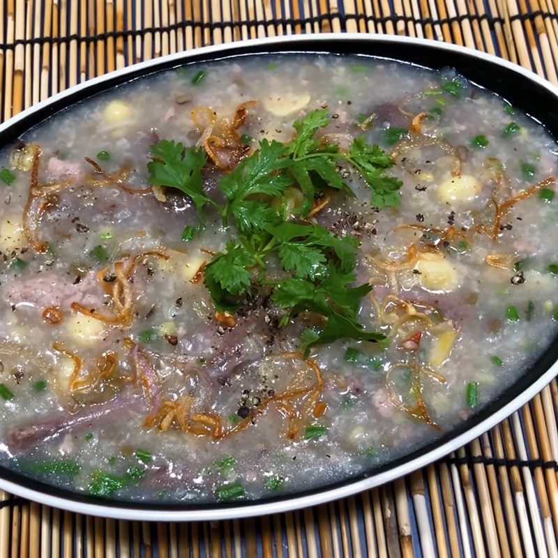 Bước 6 Thành phẩm Cháo bồ câu đậu xanh hạt sen