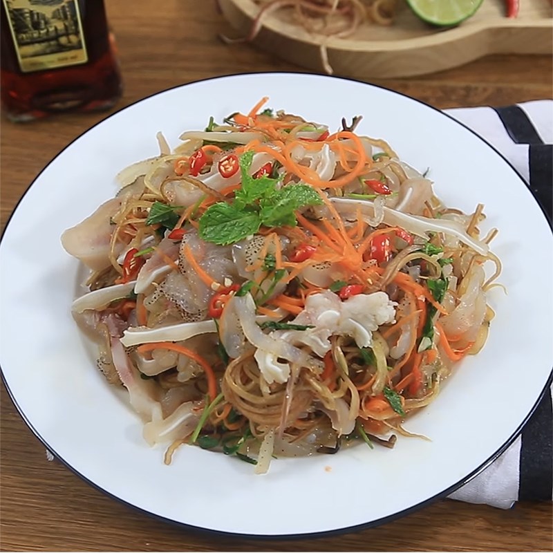 Bước 5 Thành phẩm Nộm sứa tai lợn