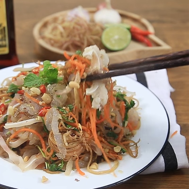 Bước 5 Thành phẩm Nộm sứa tai lợn