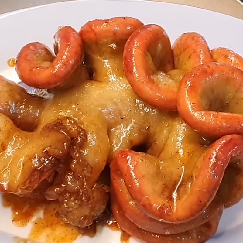 Bước 4 Thành phẩm Lòng bò non ( phèo bò) khìa nước dừa
