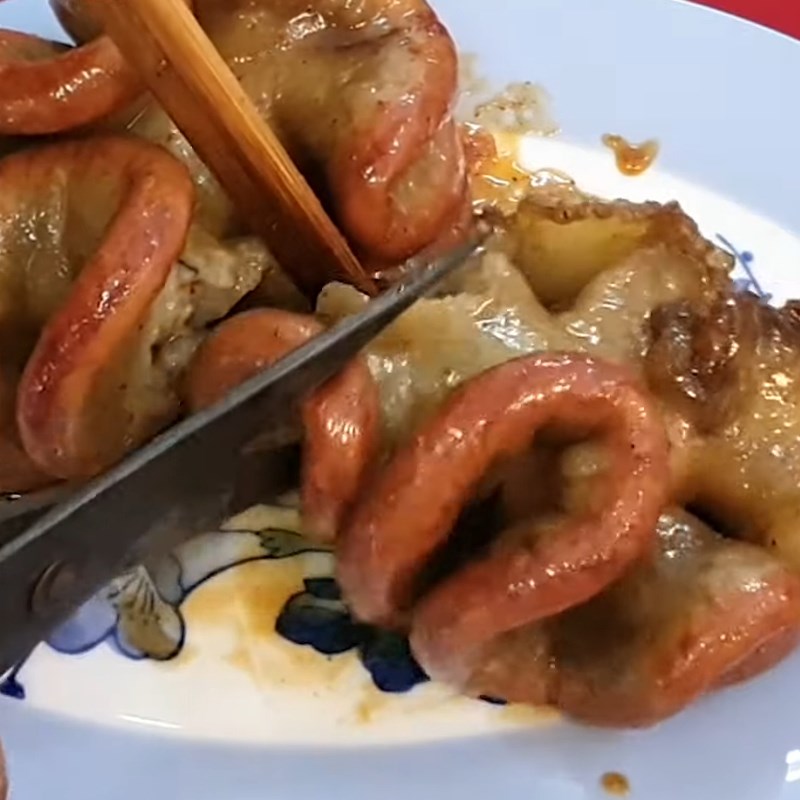 Bước 4 Thành phẩm Lòng bò non ( phèo bò) khìa nước dừa