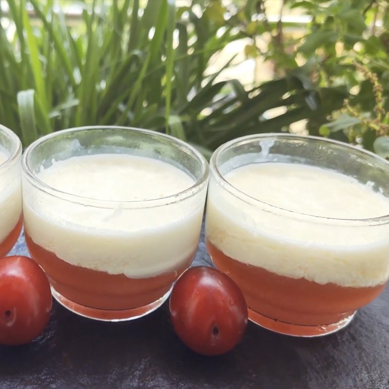 Bước 6 Thành phẩm Panna cotta mận