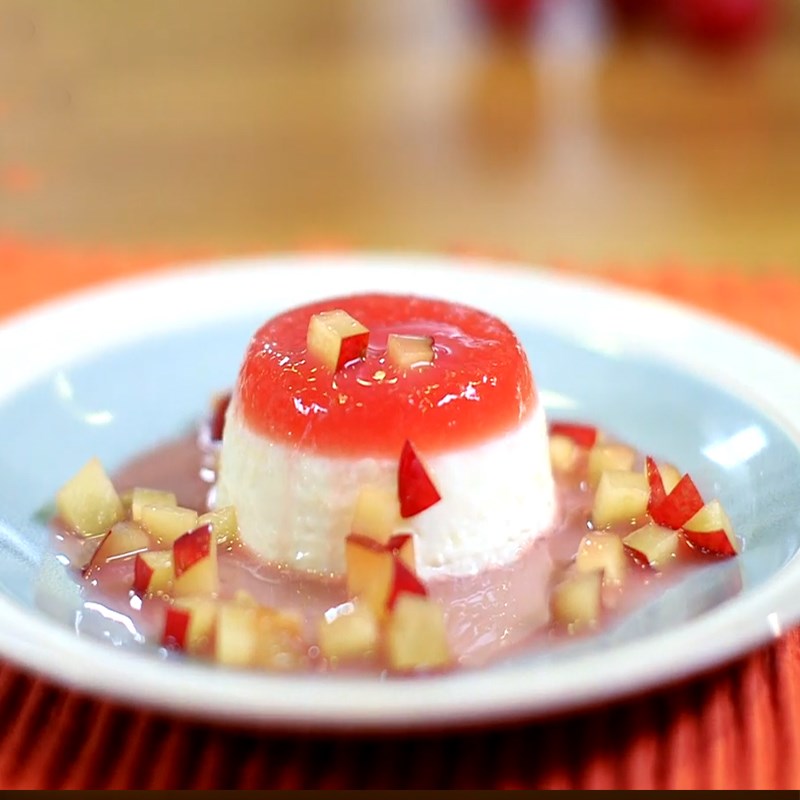 Bước 6 Thành phẩm Panna cotta mận dừa