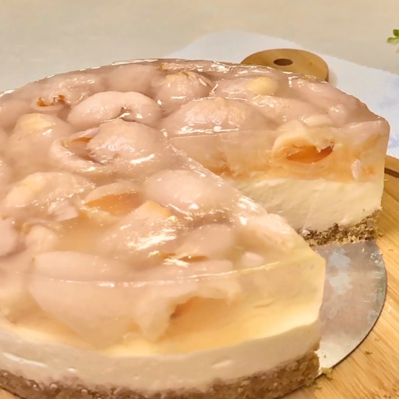 Bước 5 Thành phẩm Cheesecake trái vải