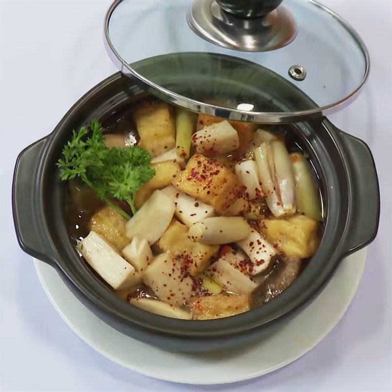 Bước 4 Thành phẩm Nấm đùi gà kho me