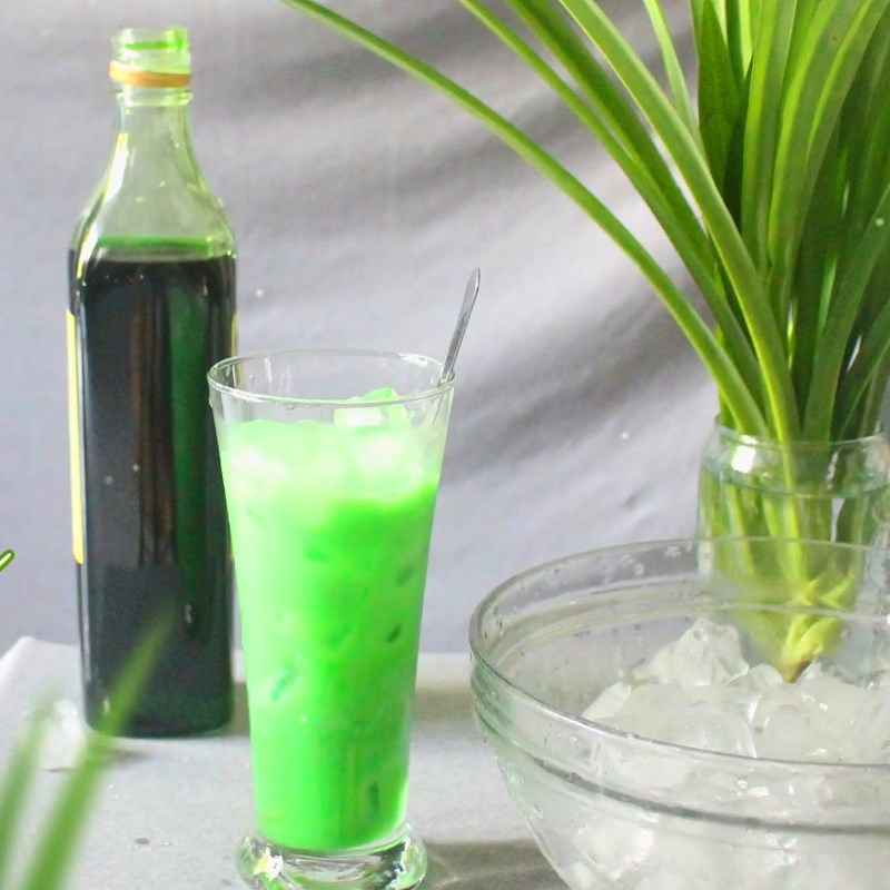 Bước 2 Thành phẩm Sâm dứa sữa bằng siro