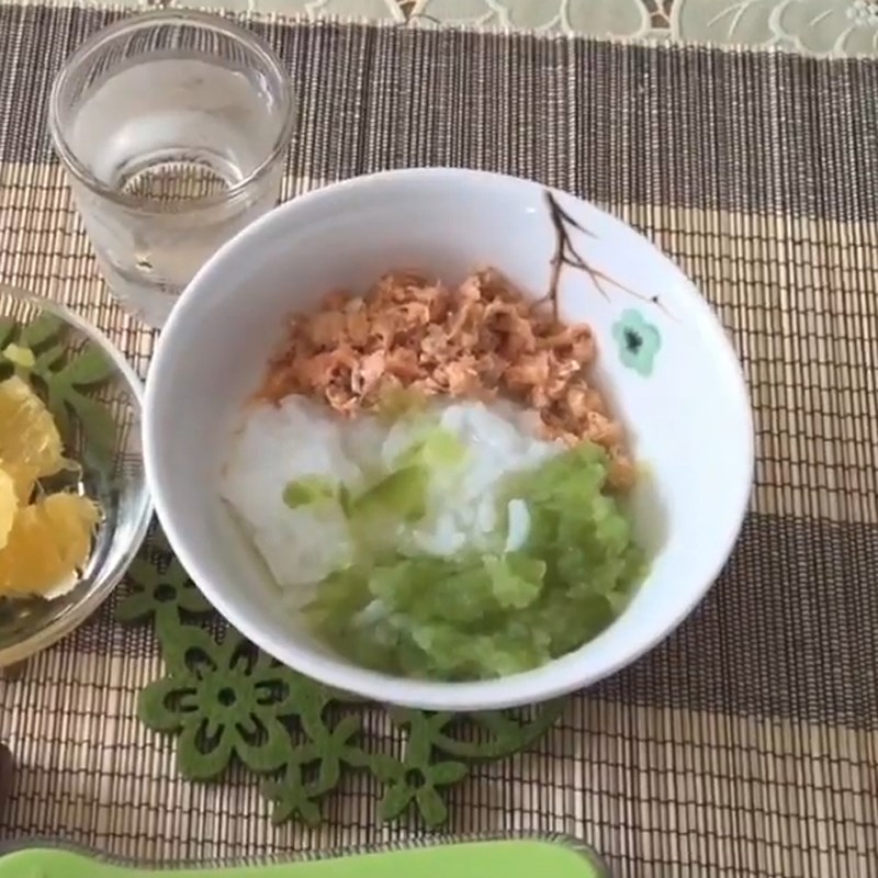Bước 6 Thành phẩm Cháo cá hồi bí xanh