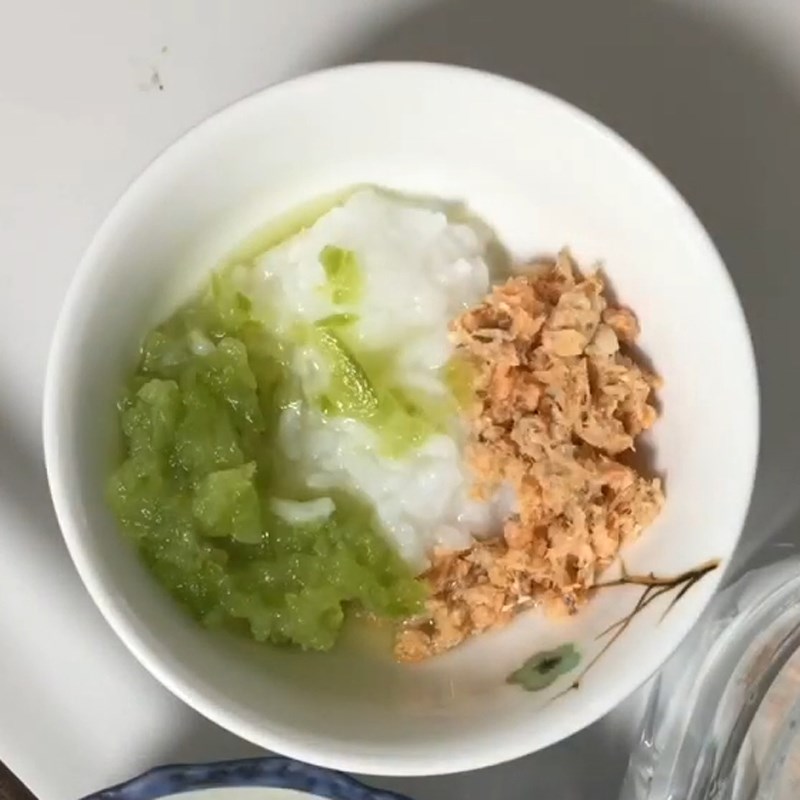 Bước 6 Thành phẩm Cháo cá hồi bí xanh