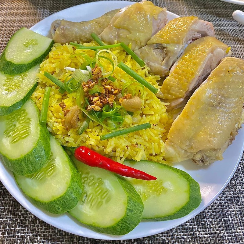 Bước 4 Thành phẩm Cơm gà Hải Nam (công thức chia sẻ từ người dùng)