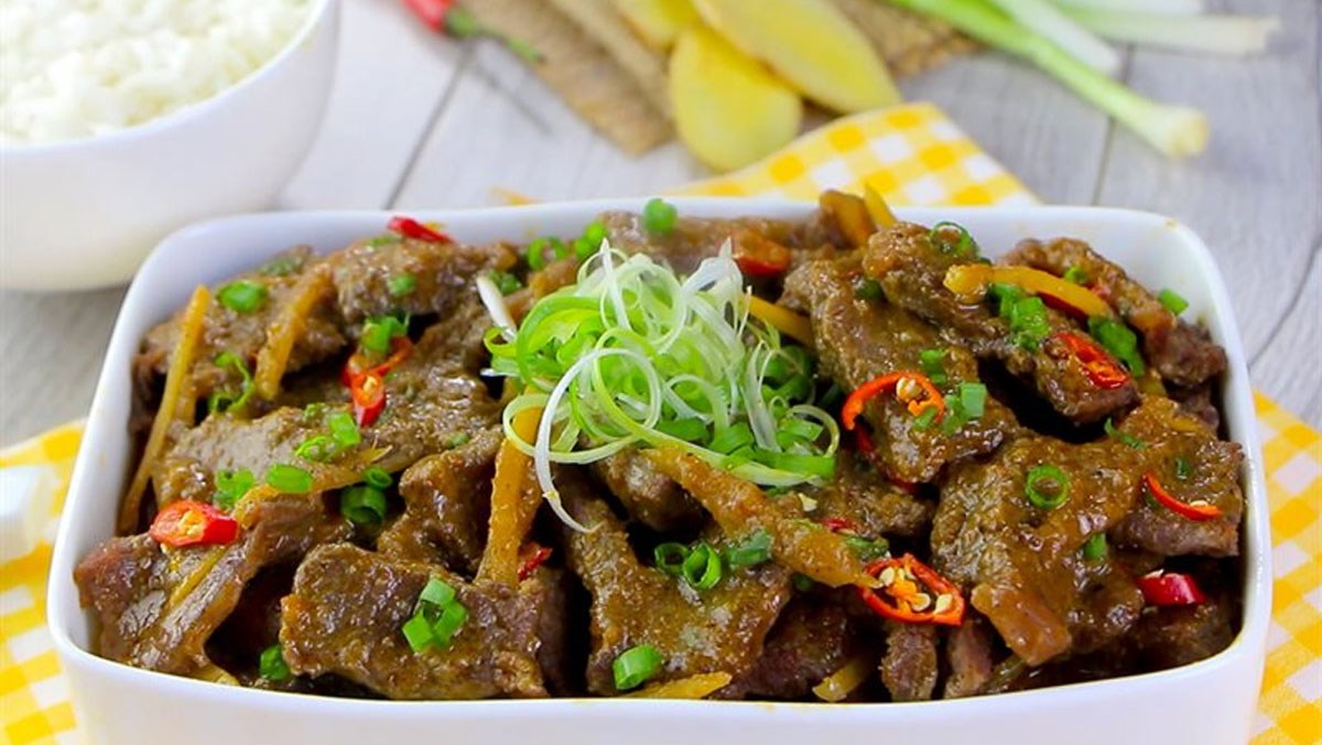 Thịt bò kho gừng