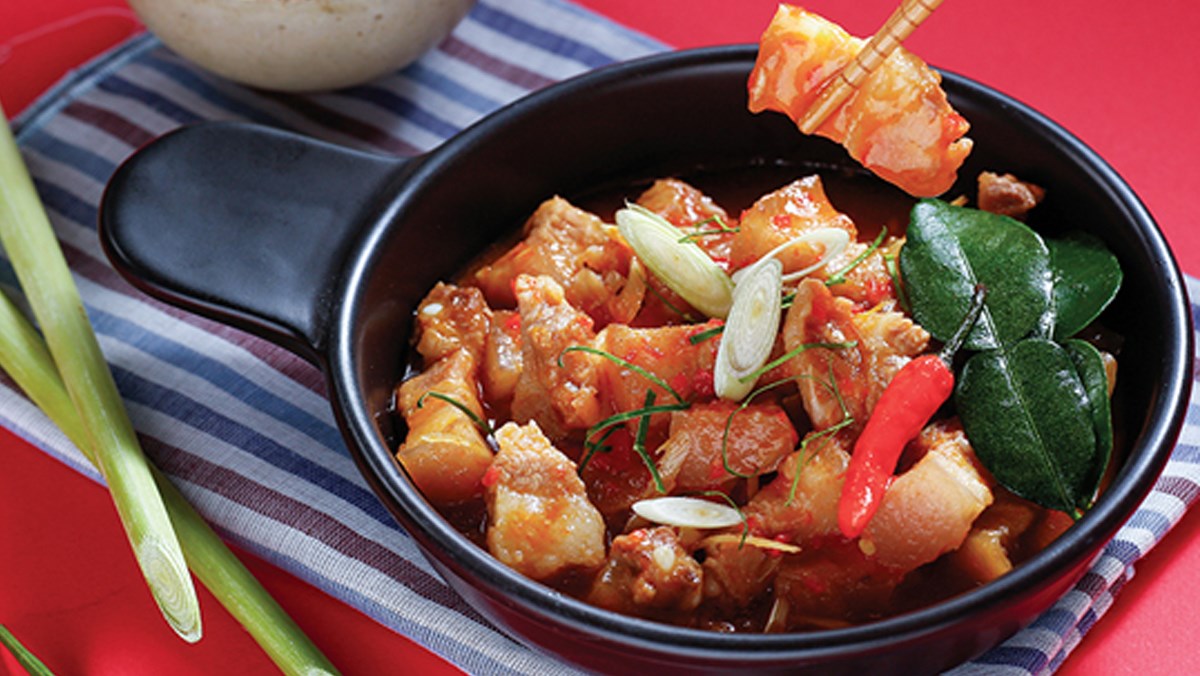 Thịt ba rọi rim chanh sả